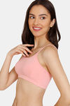 Zivame Girls Double Layered Non Wired Full Coverage Slip-on Beginner Bra (Pack of 2) - Pink — thumbnail 3